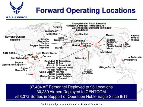 Air Force Deployment Locations in 2024